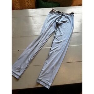 HEAD Men's Compression Leggings Medium Gray Athletic Base Layer Workout Pants